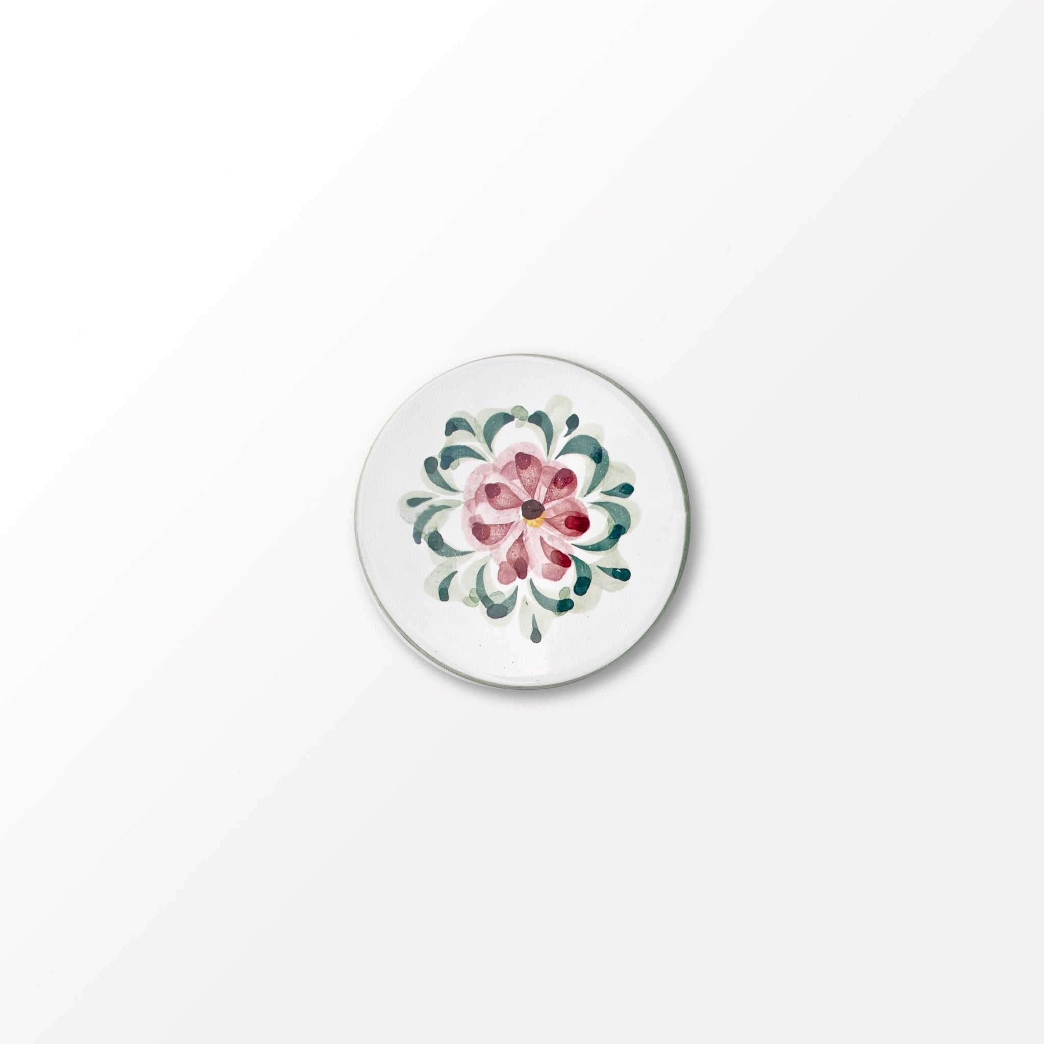 Coaster Set Rambling Rose Pink Green De Part Depart