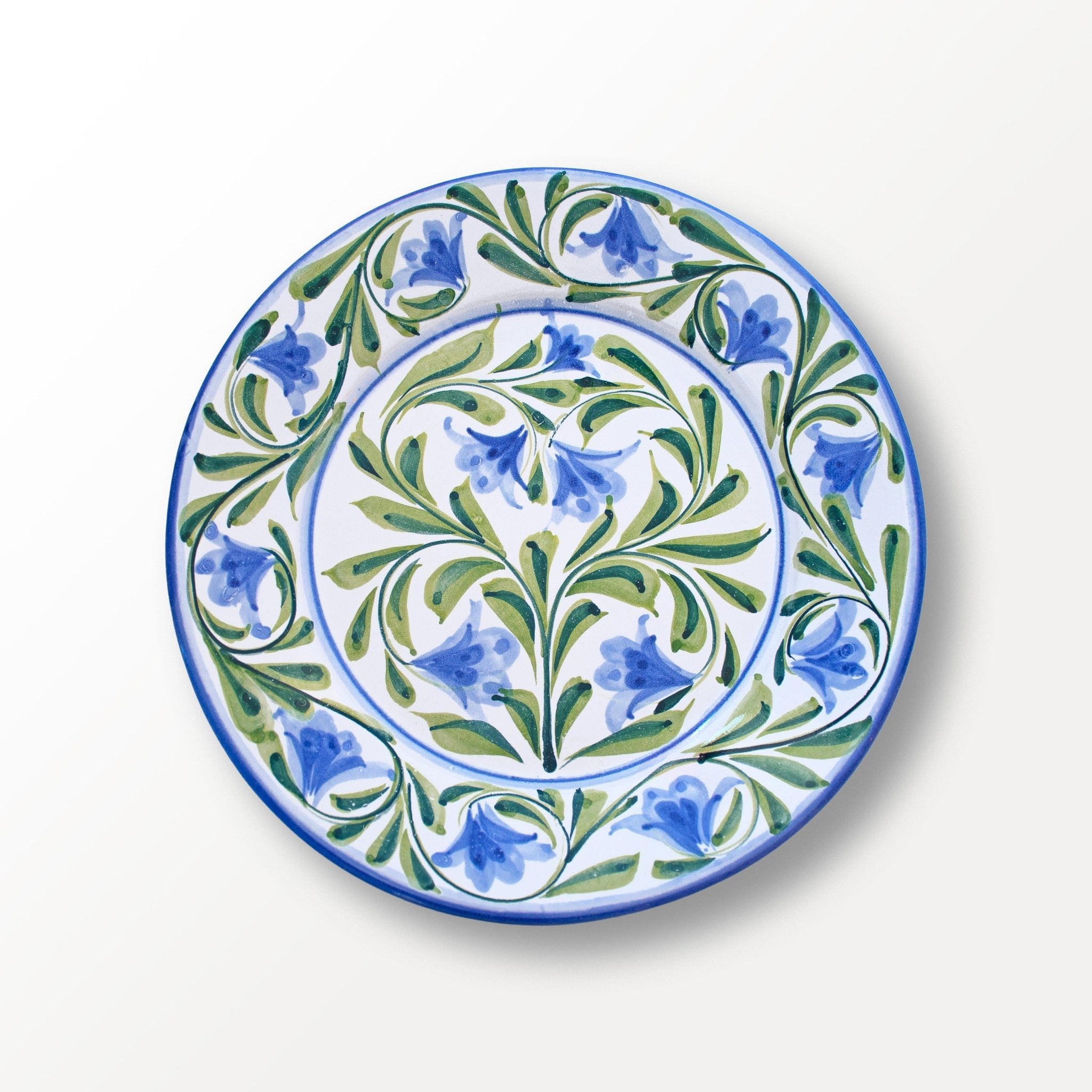 Dinner Plate - Lily Flower Blue & Green - De'Part