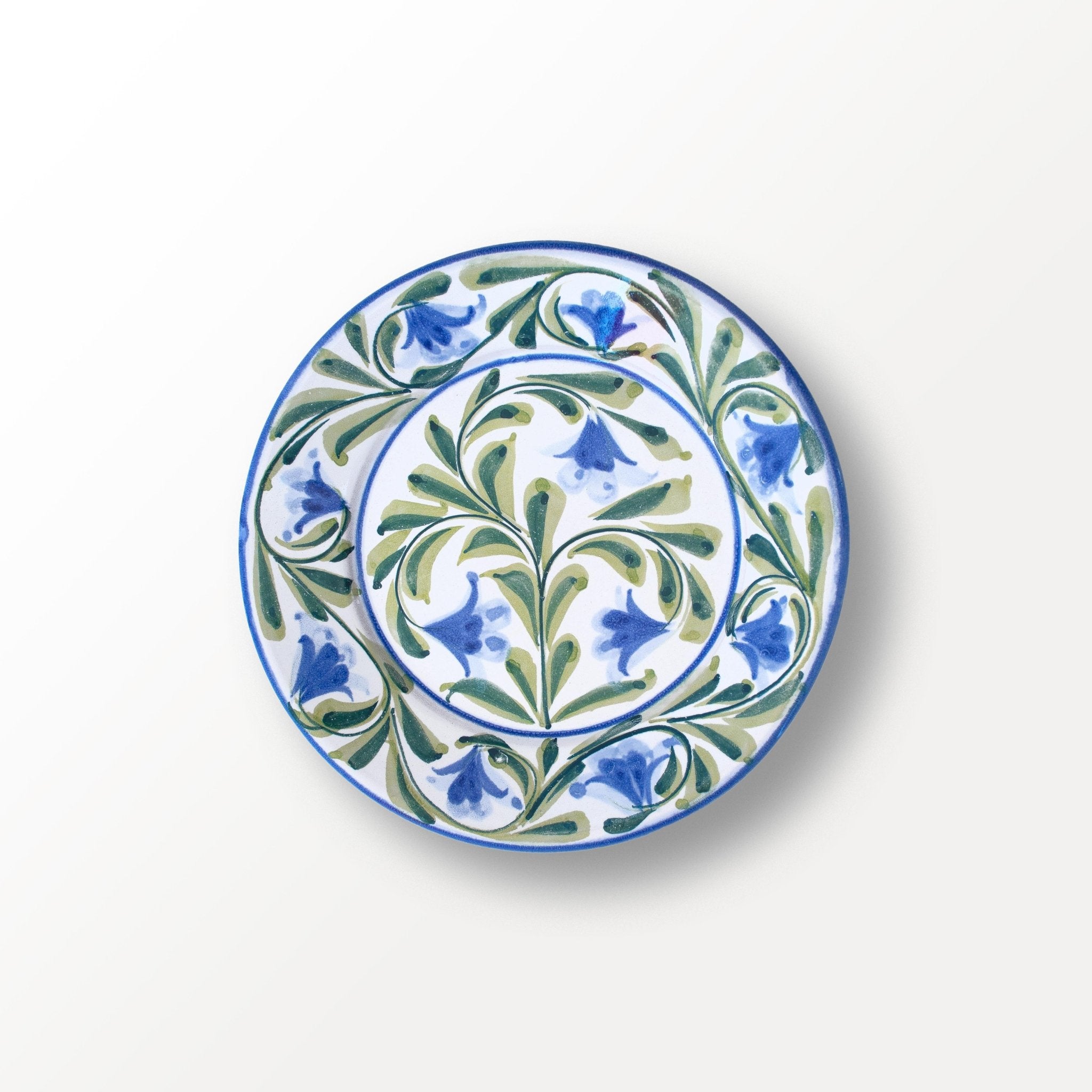 Small Plate - Lily Flower Blue & Green - De'Part